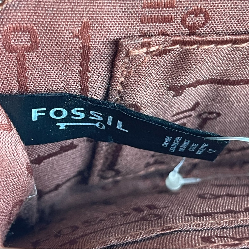 Fossil brown leather wallet. Vintage Style - Picture 5 of 11